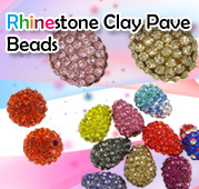 Rhinestone Clay Pave Beads